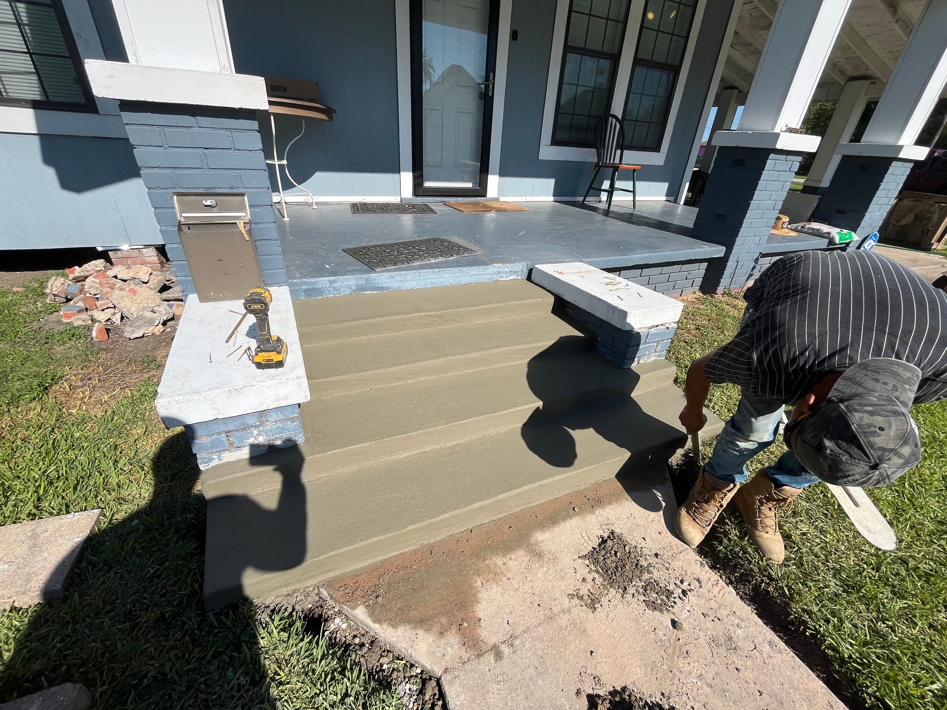 Completed residential concrete project in SETX
